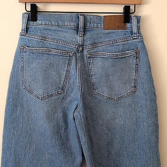 Madewell Womens 25 The Perfect Vintage Wide Leg Crop Jeans Casual Classic Preppy - Picture 6 of 8